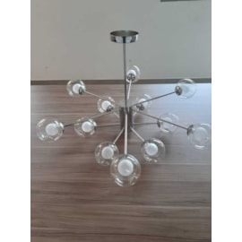 PENDENTE MAX. 40W G9×12, 12 GLOBOS, METAL+VIDRO CROMADO | SINDORA DCD01320-12 PENDENTE MAX. 40W G9×12, 12 GLOBOS, METAL+VIDRO CROMADO | SINDORA DCD01320-12