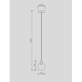 PENDENTE MAYA LED 3000K 3W BIVOLT | STUDIOLUCE BLACK PD1475