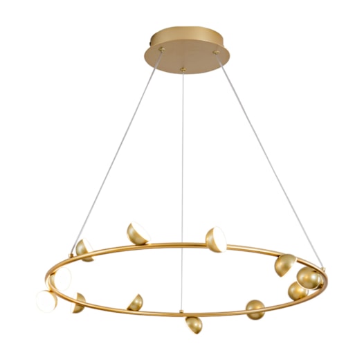 PENDENTE MEZZO CIRCULAR DOURADO 630X85 LED 39W 3000K 2535LM BIVOLT | USINA IMPORTS UI20171/133DRDR PENDENTE MEZZO CIRCULAR DOURADO 630X85 LED 39W 3000K 2535LM BIVOLT | USINA IMPORTS UI20171/133DRDR