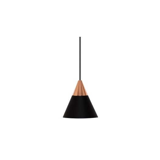 PENDENTE MINI CONE PRETO 7W 3000K | ROMALUX P0038 PENDENTE MINI CONE PRETO 7W 3000K | ROMALUX P0038