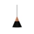 PENDENTE MINI CONE PRETO 7W 3000K | ROMALUX P0038 PENDENTE MINI CONE PRETO 7W 3000K | ROMALUX P0038