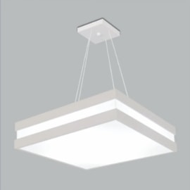 PENDENTE MODULAR QUADRADO 47X47CM ALUMÍNIO E ACRÍLICO | USINA 3801/46 PENDENTE MODULAR QUADRADO 47X47CM ALUMÍNIO E ACRÍLICO | USINA 3801/46