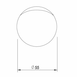 PENDENTE MODULO ESFERA FIT15 LED 2W 127V 3000K 55X55MM | NEWLINE MO15010LED1