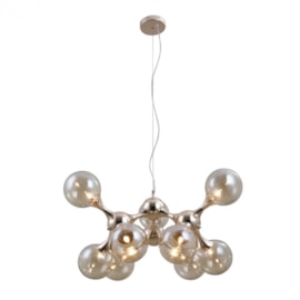 PENDENTE MOL Ø60X40CM METAL E VIDRO SAND GOLD E CHAMPANHE | BELLA ILUMINAÇÃO OD040 PENDENTE MOL Ø60X40CM METAL E VIDRO SAND GOLD E CHAMPANHE | BELLA ILUMINAÇÃO OD040