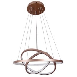 PENDENTE MONTREAL LED 40W 3000K Ø60+Ø50+Ø40X2CM ALUMÍNIO COBRE | STUDIOLUCE WHITE QPD1303-CO PENDENTE MONTREAL LED 40W 3000K Ø60+Ø50+Ø40X2CM ALUMÍNIO COBRE | STUDIOLUCE WHITE QPD1303-CO