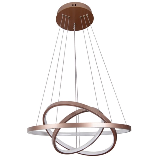 PENDENTE MONTREAL LED 40W 3000K Ø60+Ø50+Ø40X2CM ALUMÍNIO COBRE | STUDIOLUCE WHITE QPD1303-CO PENDENTE MONTREAL LED 40W 3000K Ø60+Ø50+Ø40X2CM ALUMÍNIO COBRE | STUDIOLUCE WHITE QPD1303-CO