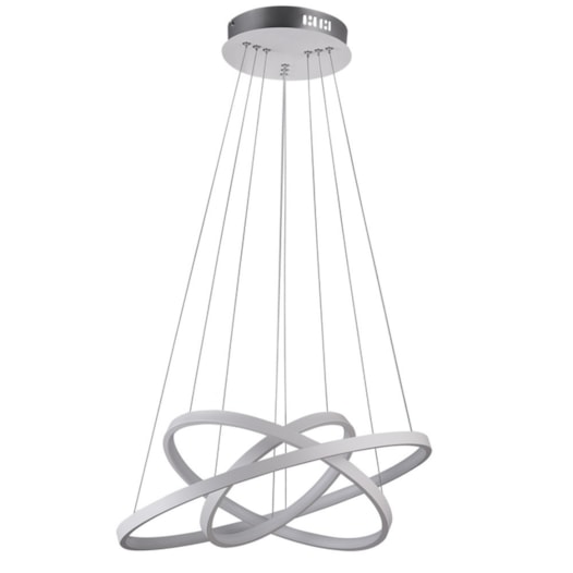 PENDENTE MONTREAL LED 89W 3000K Ø60+Ø50+Ø40X2CM ALUMÍNIO BRANCO | STUDIOLUCE WHITE QPD1303-BR PENDENTE MONTREAL LED 89W 3000K Ø60+Ø50+Ø40X2CM ALUMÍNIO BRANCO | STUDIOLUCE WHITE QPD1303-BR