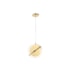 PENDENTE MOON METAL E VIDRO DOURADO 1XG9 | HEVVY 1033 SL-5867S/H1