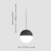 PENDENTE MOON SPHERA HALF Ø100MM 1L | TKS 1866