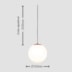 PENDENTE MOON SPHERA Ø140MM 1L | TKS 1703 PENDENTE MOON SPHERA Ø140MM 1L | TKS 1703