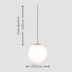 PENDENTE MOON SPHERA Ø300MM 1L | TKS 1784 PENDENTE MOON SPHERA Ø300MM 1L | TKS 1784