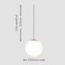 PENDENTE MOON SPHERA Ø300MM 1L | TKS 1784