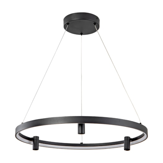 PENDENTE NAVÍ CIRCULAR PRETO 600X60 LED 37W+9W 3000K 2990LM BIVOLT | USINA IMPORTS UI20145/37PTPT PENDENTE NAVÍ CIRCULAR PRETO 600X60 LED 37W+9W 3000K 2990LM BIVOLT | USINA IMPORTS UI20145/37PTPT