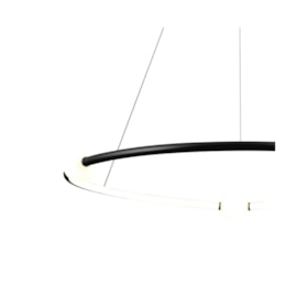 PENDENTE NÉBULA PRETO E BRANCO 87X87CM 1X35W 3000K | BELLA ILUMINAÇÃO DW005SB