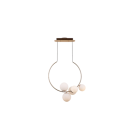 PENDENTE NERO METAL E VIDRO DOURADO E BRANCO 5XG9 | BELLA ILUMINAÇÃO MM002G PENDENTE NERO METAL E VIDRO DOURADO E BRANCO 5XG9 | BELLA ILUMINAÇÃO MM002G