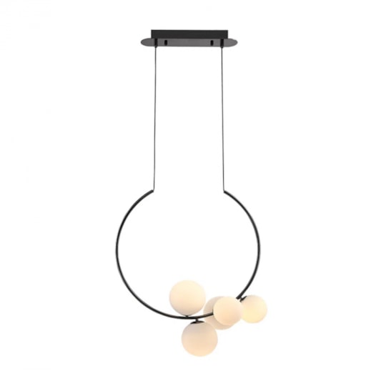 PENDENTE NERO METAL E VIDRO PRETO E BRANCO 5XG9 | BELLA ILUMINAÇÃO MM002 PENDENTE NERO METAL E VIDRO PRETO E BRANCO 5XG9 | BELLA ILUMINAÇÃO MM002