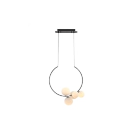 PENDENTE NERO METAL E VIDRO PRETO E BRANCO 5XG9 | BELLA ILUMINAÇÃO MM002 PENDENTE NERO METAL E VIDRO PRETO E BRANCO 5XG9 | BELLA ILUMINAÇÃO MM002
