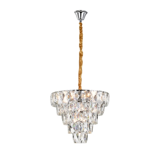 PENDENTE NERO Ø50X40CM CRISTAL E METAL TRANSPARENTE E CROMADO | SKYLIGHT SKY-3101 PENDENTE NERO Ø50X40CM CRISTAL E METAL TRANSPARENTE E CROMADO | SKYLIGHT SKY-3101