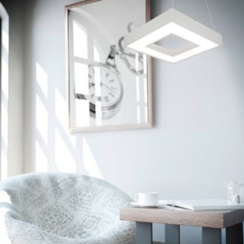 PENDENTE NEW CHESS LED 33,6W 4000K 127/220V 470X470X70MM | NEWLINE 516LED4 PENDENTE NEW CHESS LED 33,6W 4000K 127/220V 470X470X70MM | NEWLINE 516LED4