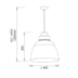 PENDENTE NEW INDUSTRIAL 1 CFL 25W DIAM. 400X390MM 5M CABO | NEWLINE SNT366X PENDENTE NEW INDUSTRIAL 1 CFL 25W DIAM. 400X390MM 5M CABO | NEWLINE SNT366X