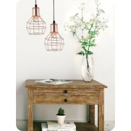 PENDENTE NICE Ø15X19,5CM METAL COBRE | STUDIOLUCE WHITE QPD919-CO