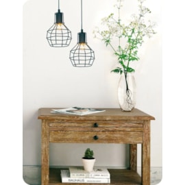 PENDENTE NICE Ø15X19,5CM METAL PRETO | STUDIOLUCE WHITE QPD919-PT PENDENTE NICE Ø15X19,5CM METAL PRETO | STUDIOLUCE WHITE QPD919-PT