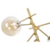 PENDENTE NÓRDICO JABUTICABA Ø58X95CM METAL E VIDRO DOURADO | NORDECOR 2073
