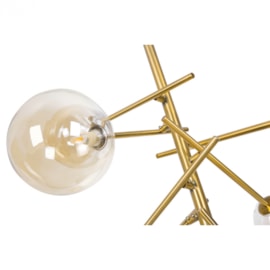 PENDENTE NÓRDICO JABUTICABA Ø58X95CM METAL E VIDRO DOURADO | NORDECOR 2073 PENDENTE NÓRDICO JABUTICABA Ø58X95CM METAL E VIDRO DOURADO | NORDECOR 2073