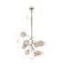 PENDENTE NÓRDICO JABUTICABA Ø58X95CM METAL E VIDRO DOURADO | NORDECOR 2073