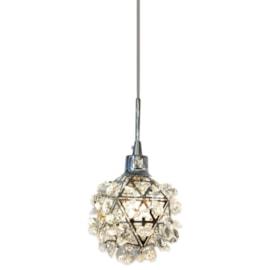 PENDENTE Ø10CM CRISTAL E METAL CROMADO | SINDORA DCD00771 PENDENTE Ø10CM CRISTAL E METAL CROMADO | SINDORA DCD00771