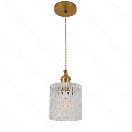 PENDENTE Ø11X12CM METAL E VIDRO BRONZE E TRANSPARENTE | SINDORA ILUMINAÇÃO DCD04034 PENDENTE Ø11X12CM METAL E VIDRO BRONZE E TRANSPARENTE | SINDORA ILUMINAÇÃO DCD04034