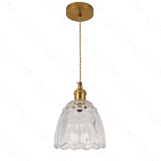 PENDENTE Ø15X13CM METAL E VIDRO BRONZE E TRANSPARENTE | SINDORA ILUMINAÇÃO DCD04037 PENDENTE Ø15X13CM METAL E VIDRO BRONZE E TRANSPARENTE | SINDORA ILUMINAÇÃO DCD04037