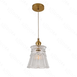 PENDENTE Ø15X15CM METAL E VIDRO BRONZE E TRANSPARENTE | SINDORA ILUMINAÇÃO DCD04032 PENDENTE Ø15X15CM METAL E VIDRO BRONZE E TRANSPARENTE | SINDORA ILUMINAÇÃO DCD04032