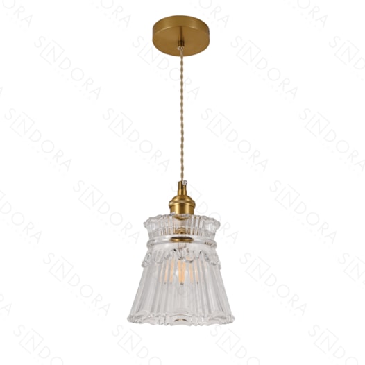 PENDENTE Ø15X15CM METAL E VIDRO BRONZE E TRANSPARENTE | SINDORA ILUMINAÇÃO DCD04032 PENDENTE Ø15X15CM METAL E VIDRO BRONZE E TRANSPARENTE | SINDORA ILUMINAÇÃO DCD04032