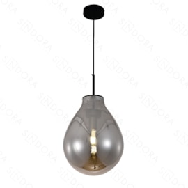 PENDENTE Ø30X40CM METAL E VIDRO BRONZE E FUMÊ | SINDORA ILUMINAÇÃO DCD04009 PENDENTE Ø30X40CM METAL E VIDRO BRONZE E FUMÊ | SINDORA ILUMINAÇÃO DCD04009