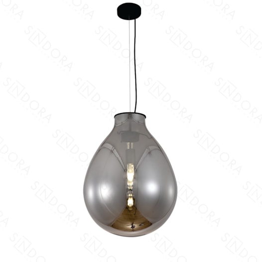 PENDENTE Ø48X62CM METAL E VIDRO BRONZE E FUMÊ | SINDORA ILUMINAÇÃO DCD04013 PENDENTE Ø48X62CM METAL E VIDRO BRONZE E FUMÊ | SINDORA ILUMINAÇÃO DCD04013