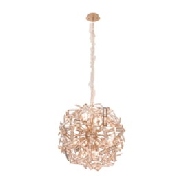 PENDENTE Ø65CM CRISTAL E METAL ROSÊ | SINDORA ILUMINAÇÃO DCD01220 PENDENTE Ø65CM CRISTAL E METAL ROSÊ | SINDORA ILUMINAÇÃO DCD01220
