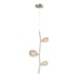 PENDENTE OLIVE 70XØ30CM METAL E VIDRO DOURADO E ÂMBAR | USINA IMPORTS UI20267/70DRAB