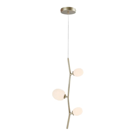 PENDENTE OLIVE 70XØ30CM METAL E VIDRO DOURADO E BRANCO FOSCO | USINA IMPORTS UI20267/70DRFC PENDENTE OLIVE 70XØ30CM METAL E VIDRO DOURADO E BRANCO FOSCO | USINA IMPORTS UI20267/70DRFC