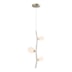 PENDENTE OLIVE 70XØ30CM METAL E VIDRO DOURADO E BRANCO FOSCO | USINA IMPORTS UI20267/70DRFC