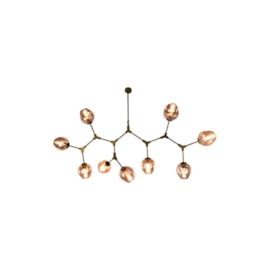 PENDENTE ORBE METAL E VIDRO PRETO E CHAMPANHE 9XE27 | BELLA ILUMINAÇÃO KY001L PENDENTE ORBE METAL E VIDRO PRETO E CHAMPANHE 9XE27 | BELLA ILUMINAÇÃO KY001L