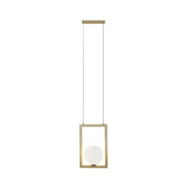 PENDENTE ORBIT 1L G9 5W 180X100X280MM DOURADO | STUDIOLUCE WHITE PDH1532DO