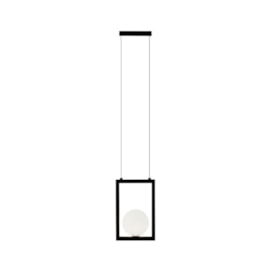 PENDENTE ORBIT 1L G9 5W 180X100X280MM PRETO TOTAL | STUDIOLUCE WHITE PDH1532PT