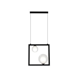 PENDENTE ORBIT 2L G9 10W 260X120X260MM PRETO TOTAL | STUDIOLUCE WHITE PDH1533TRPT PENDENTE ORBIT 2L G9 10W 260X120X260MM PRETO TOTAL | STUDIOLUCE WHITE PDH1533TRPT