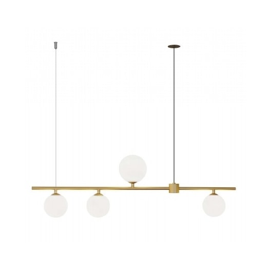 PENDENTE ORBIT 4 ESFERAS LEITOSAS 4XG9 90X12X28CM ALUMÍNIO DOURADO | STUDIOLUCE WHITE PDH1539DO PENDENTE ORBIT 4 ESFERAS LEITOSAS 4XG9 90X12X28CM ALUMÍNIO DOURADO | STUDIOLUCE WHITE PDH1539DO