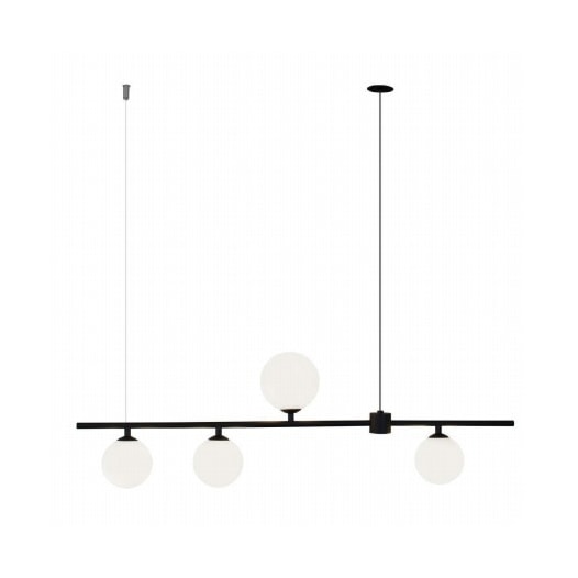 PENDENTE ORBIT 4 ESFERAS LEITOSAS 4XG9 90X12X28CM ALUMÍNIO PRETO | STUDIOLUCE WHITE PDH1539PT PENDENTE ORBIT 4 ESFERAS LEITOSAS 4XG9 90X12X28CM ALUMÍNIO PRETO | STUDIOLUCE WHITE PDH1539PT