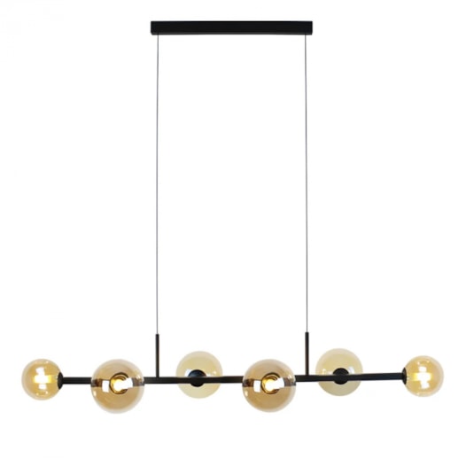 PENDENTE ORBIT PRETO E CHAMPANHE | STUDIOLUCE PDH1527CHPT