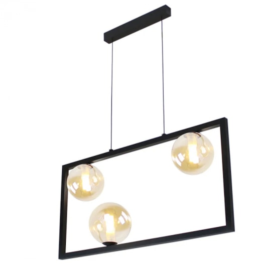 PENDENTE ORBIT PRETO E CHAMPANHE | STUDIOLUCE PDH1556CHPT
