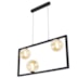 PENDENTE ORBIT PRETO E CHAMPANHE | STUDIOLUCE PDH1556CHPT