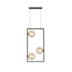 PENDENTE ORBIT PRETO E CHAMPANHE | STUDIOLUCE PDH1557CHPT